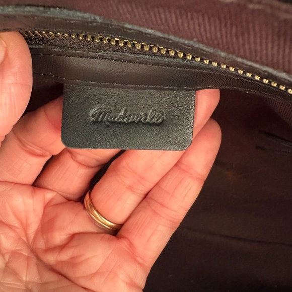 Madewell Black Woven Handbag with removable strap - Picture 2 of 2